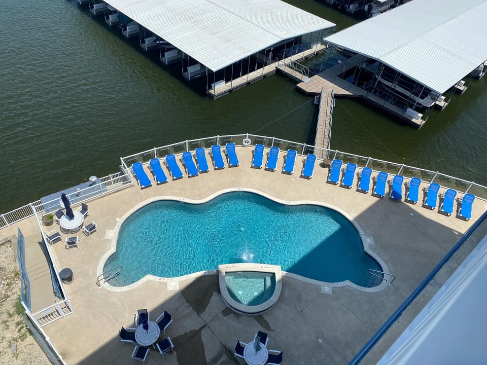 Lake front pool
