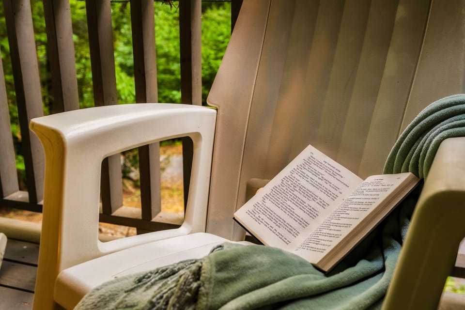 I dont know that there is a more peaceful place to get cozy and read a book.