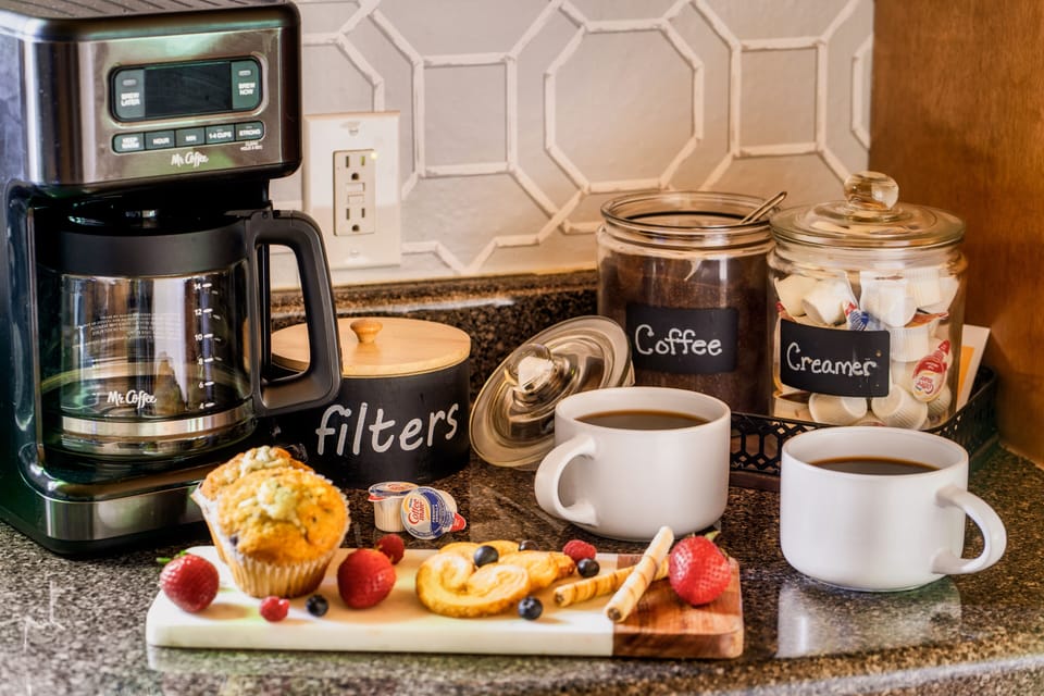 Coffee, creamer and filters supplied!