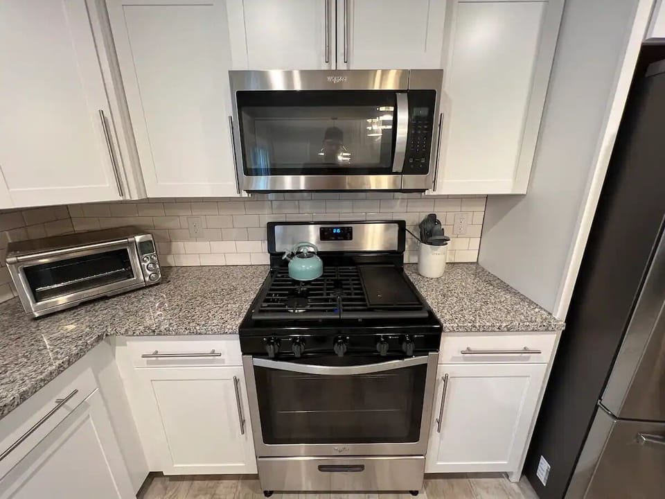 Gas stove and microwave