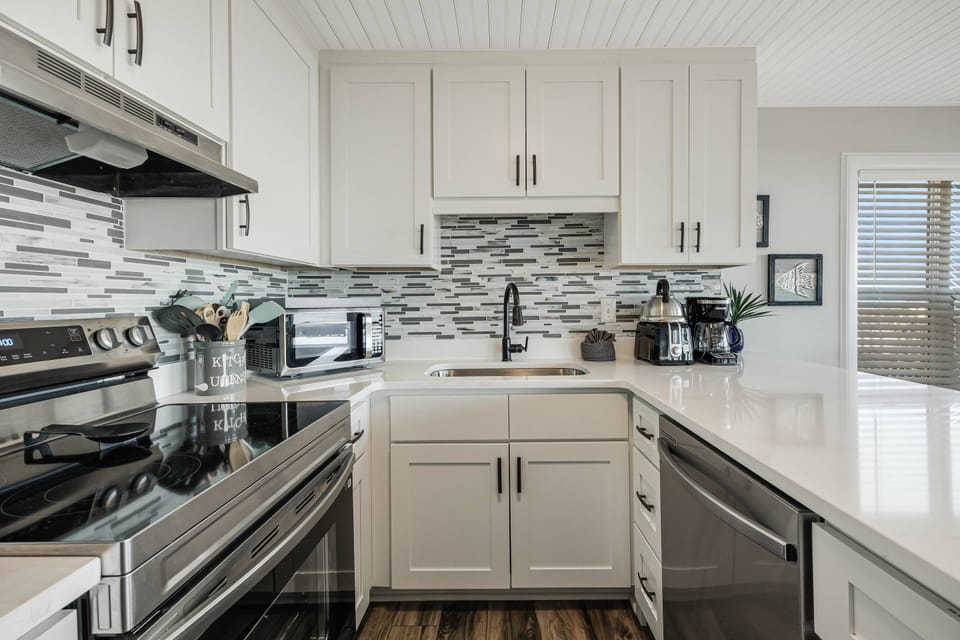 Kitchen is stocked with all the appliances you will need