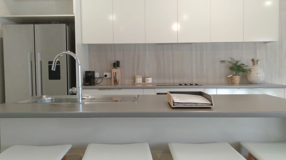 spacious kitchen with modern appliances