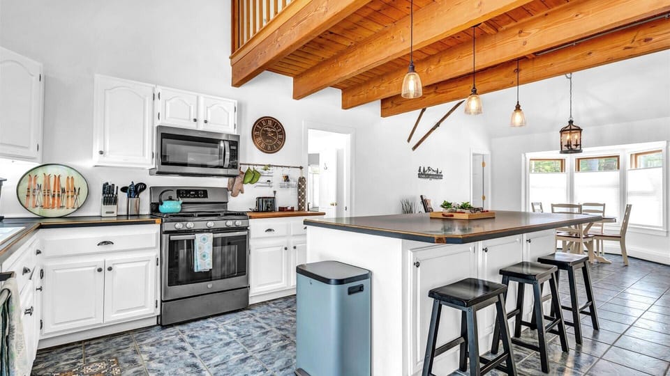 Fully stocked kitchen for your cooking needs