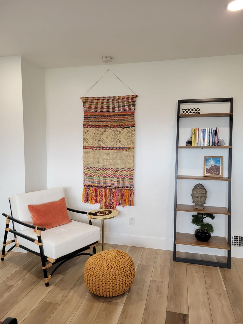 Peaceful reading nook in the master suite