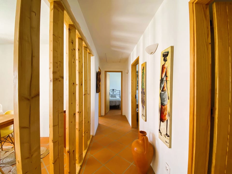 Corredor de acesso aos quartos