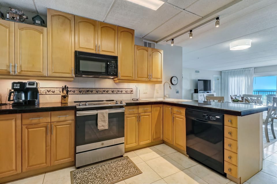 Kitchen with Ocean View