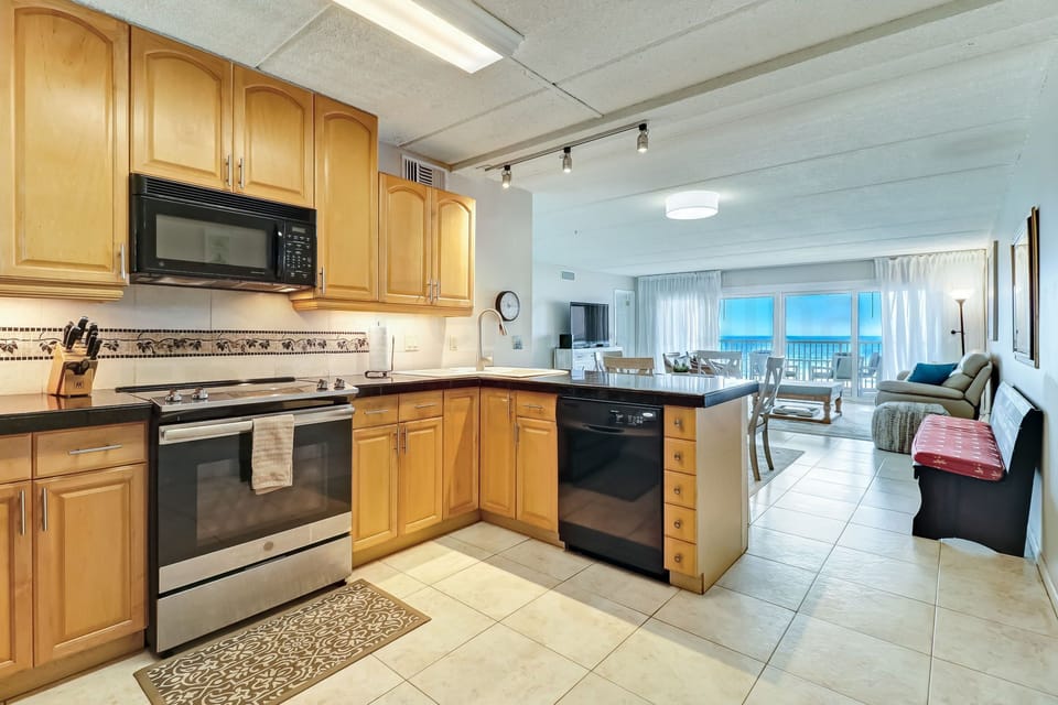 Kitchen with Ocean View