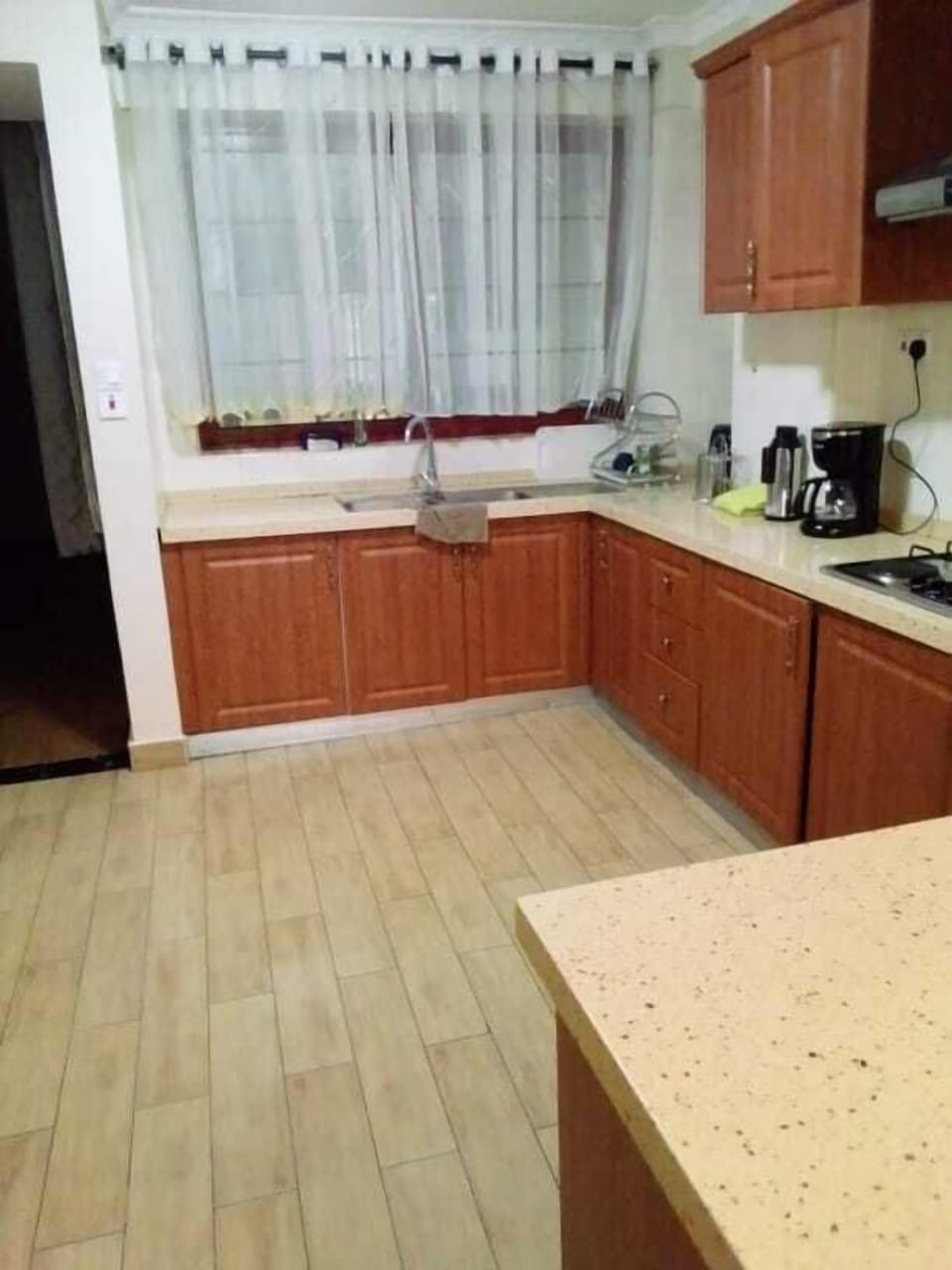 Apartment | Private kitchen | Fridge, microwave, stovetop, toaster