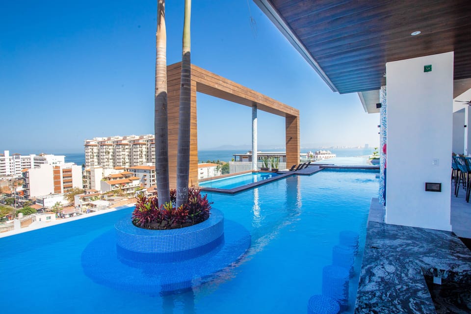 Stunning Rooftop Pool Area
