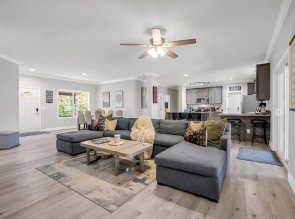 Open Living and Kitchen Area