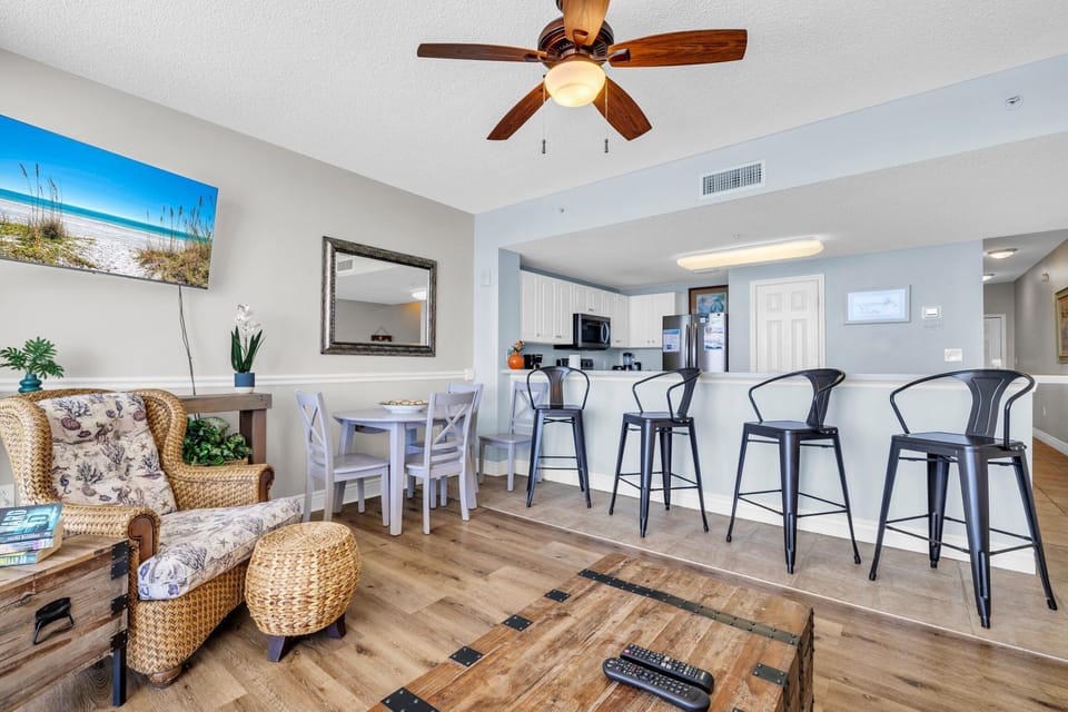 Dining table and eat-in kitchen bar