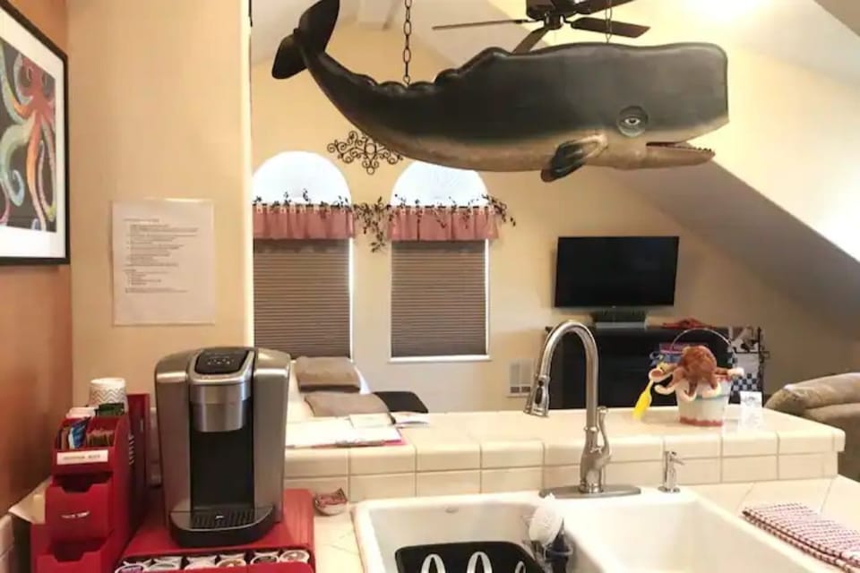 You'll have a whale of a good time at OCTOPUS SUITE!  Great selection of coffees