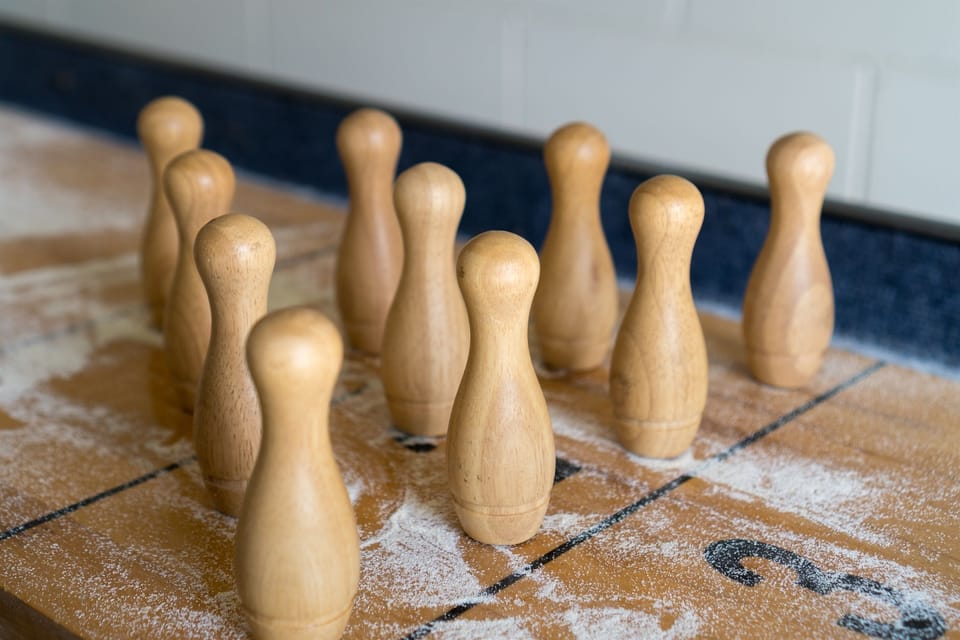 bowling on the game board