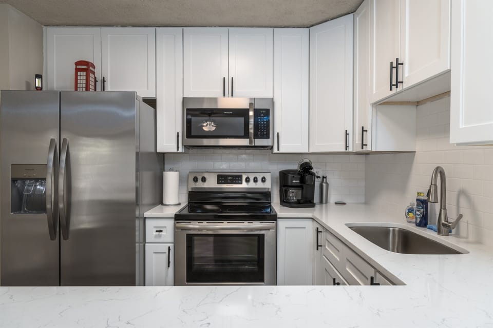 Fully stocked kitchen