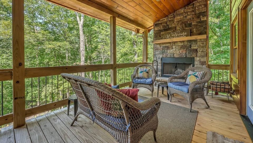 Cuddle up next to the cozy fire!