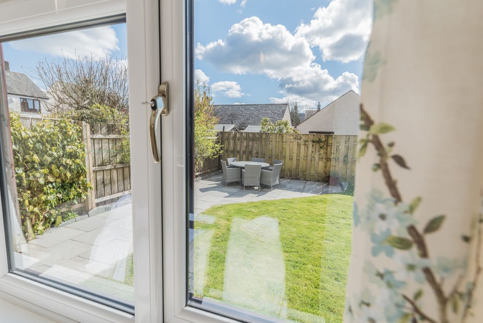Hazel Cottage in Coniston view of garden from bedroom