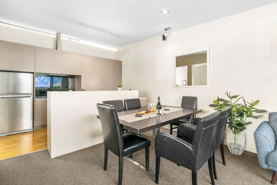 Apartment | Private kitchen | Full-size fridge, microwave, oven, stovetop