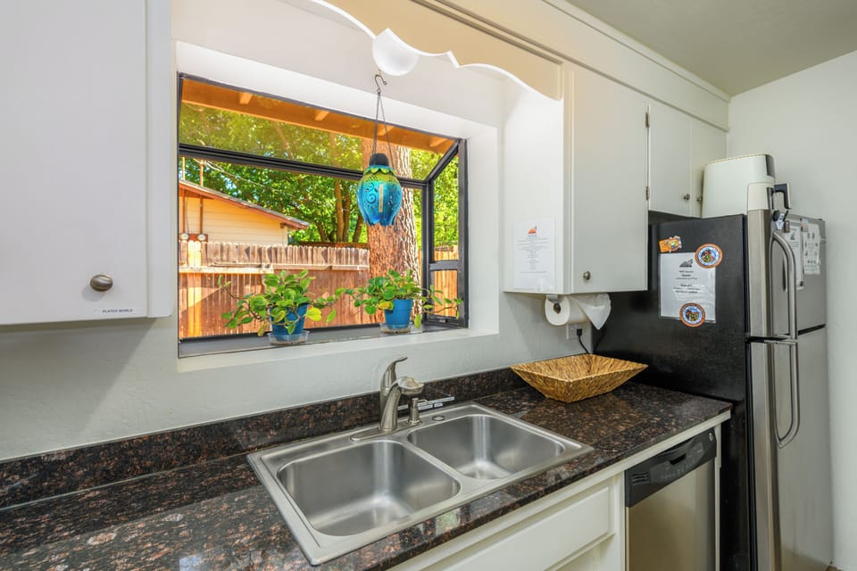 dishwasher, dish soap, paper towel basic cleaning supplies provided