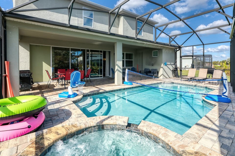 Big Top Villa: Who in your group will be the one to take the first plunge?