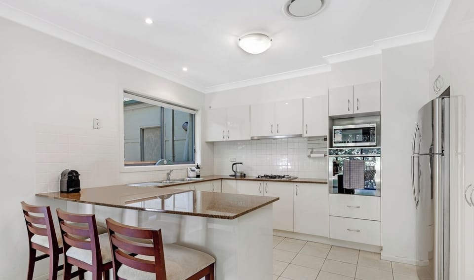Clean kitchen space for light meal preparation