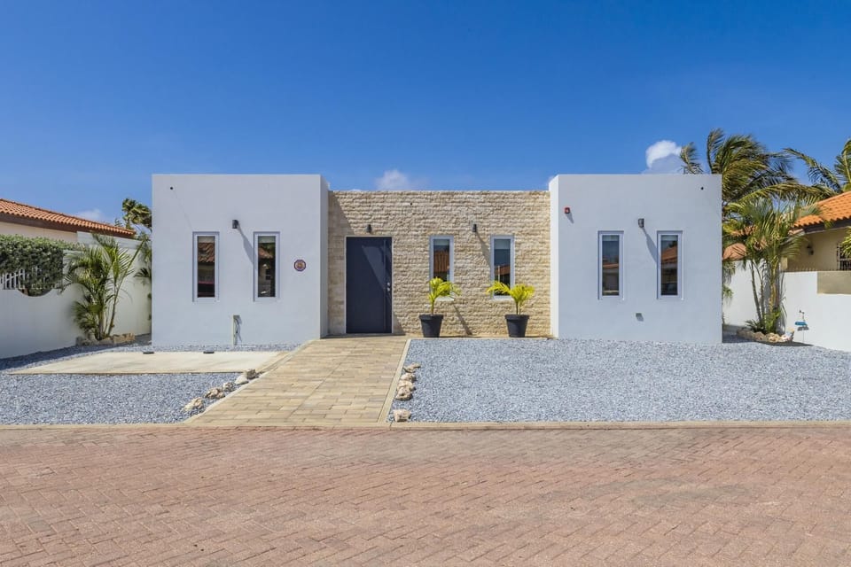 The front view of the property