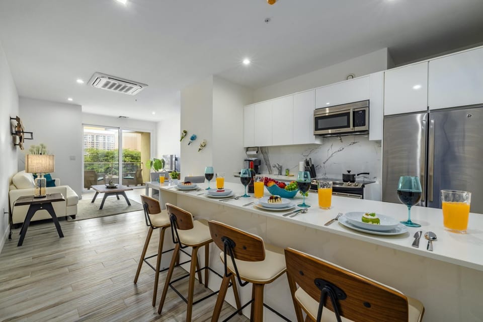 We have a modern kitchen that allows you to enjoy your everyday meals in this special dining area.