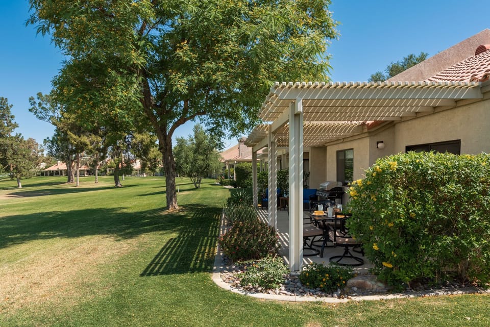 Large corner lot with views of the 2nd fairway