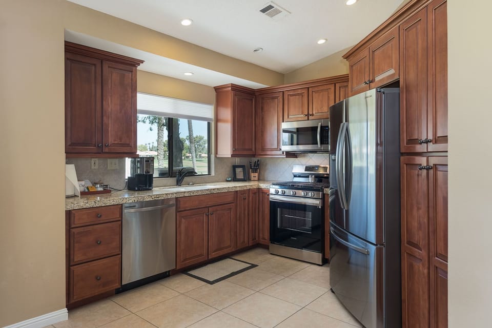 Fully stocked kitchen for the days you want to eat in