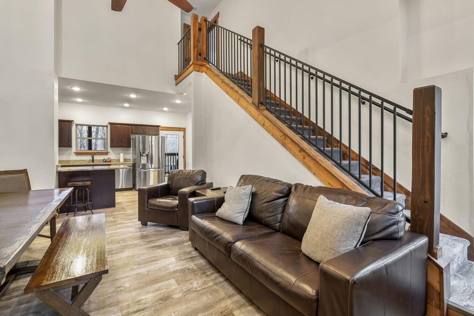 Living Room and Stairs to Upper Level