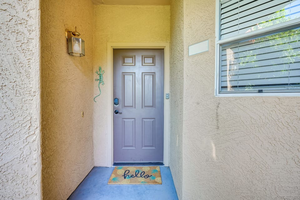 Property Entrance | Steps to Pool