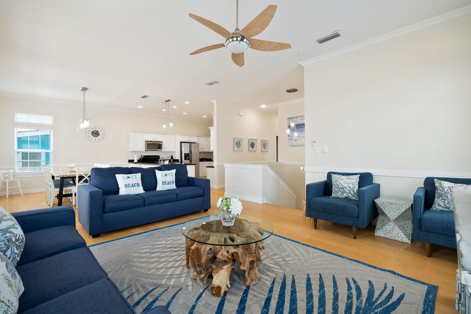 Spacious open concept living room!