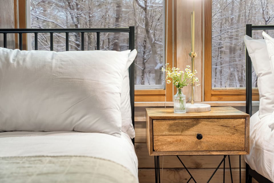 Wake up to nature in bedroom 4.