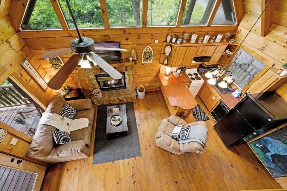 Full view of the living room!