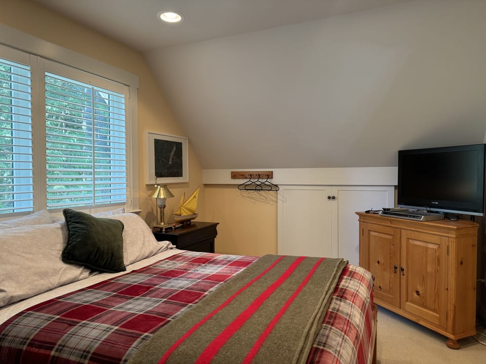 Master bedroom with t.v.