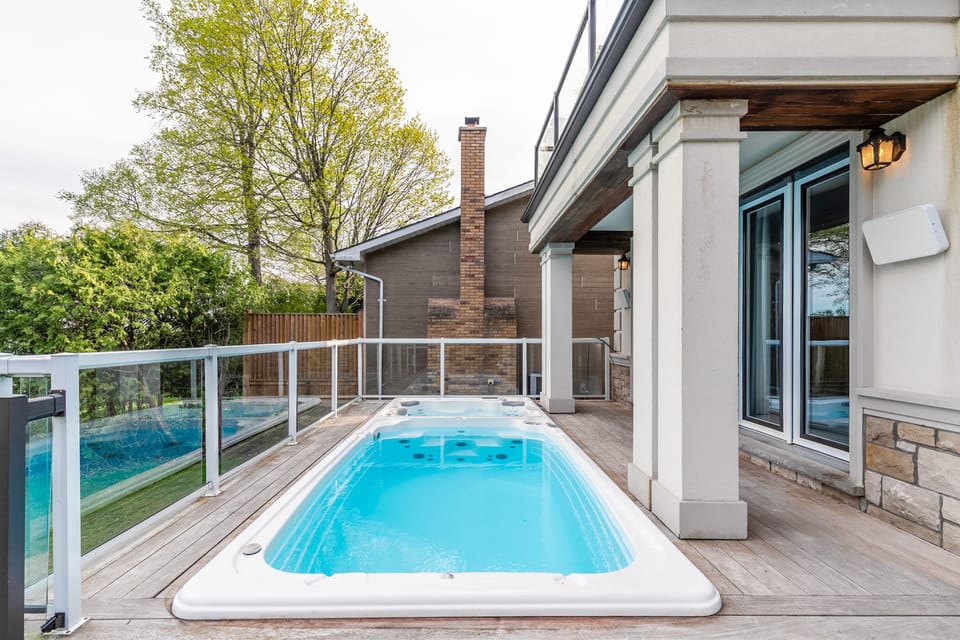 Private Pool and Hot tub are heated. Hot tub is year-round!