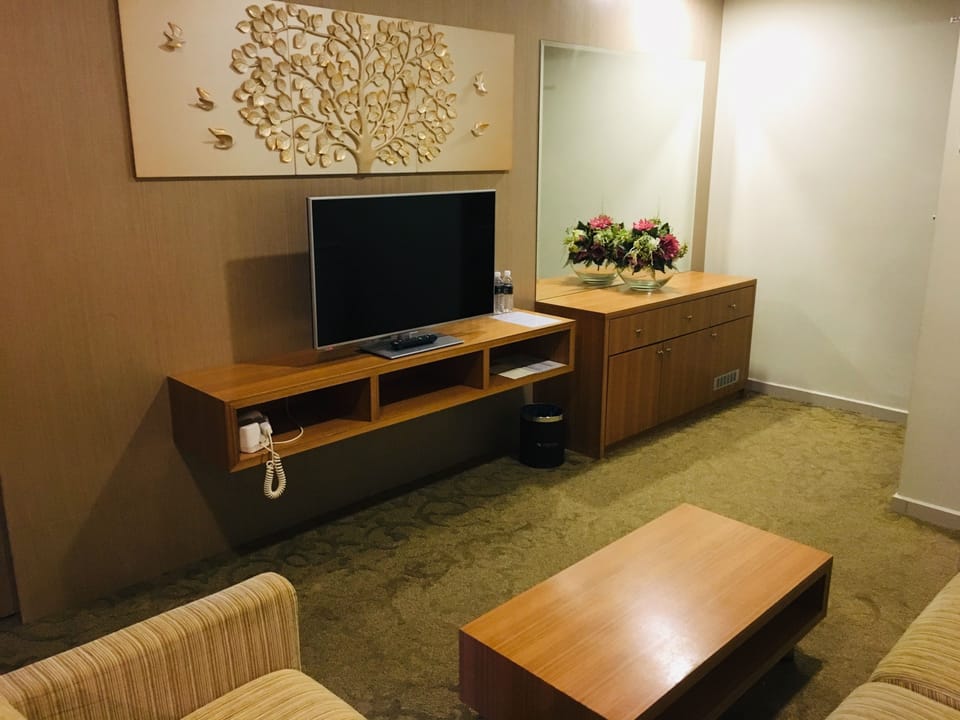 Suite | Living area | 32-inch LED TV with satellite channels, TV
