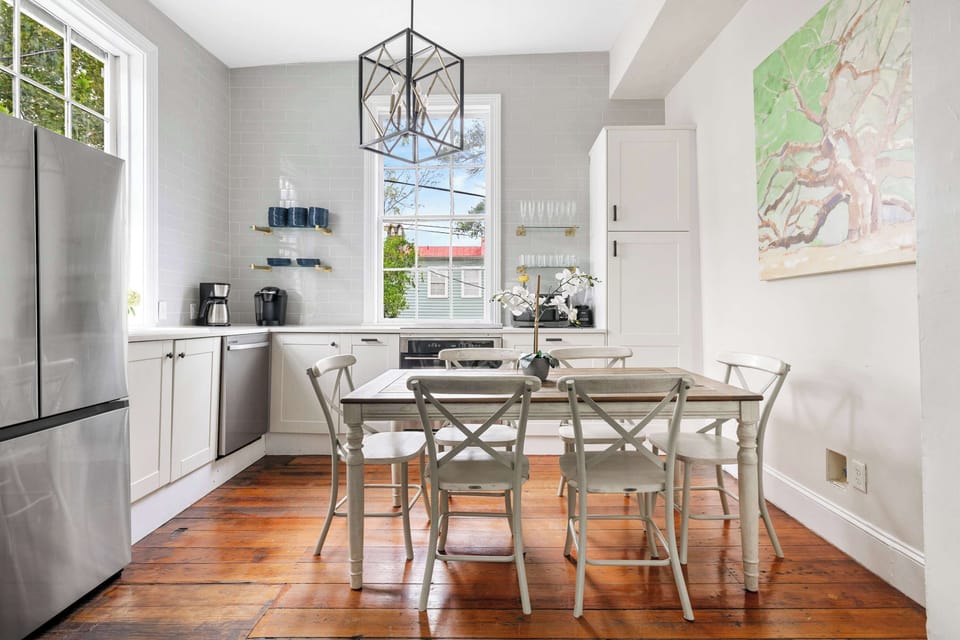 Dining seating off the kitchen