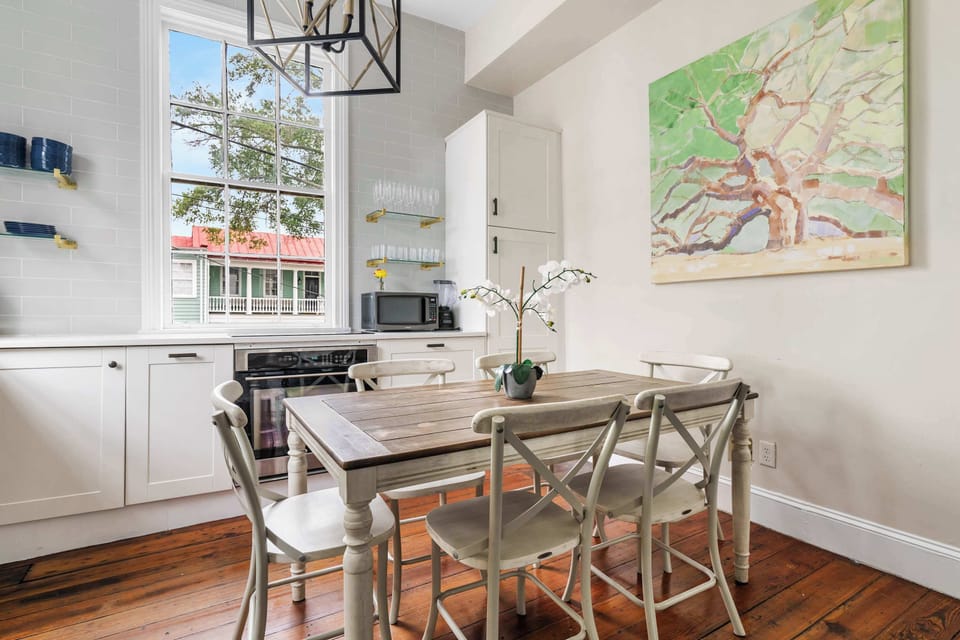 Dining seating off the kitchen