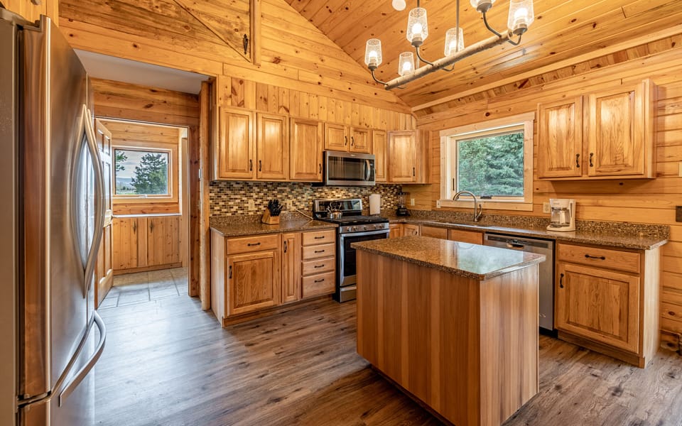 Warm and welcoming kitchen makes cooking meals a pleasure