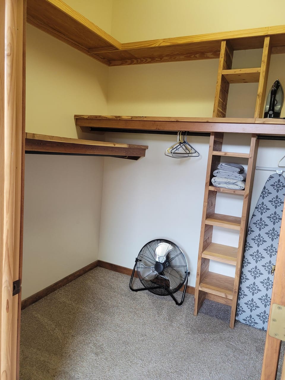 Main Bedroom Closet has ample space for your travel wardrobe