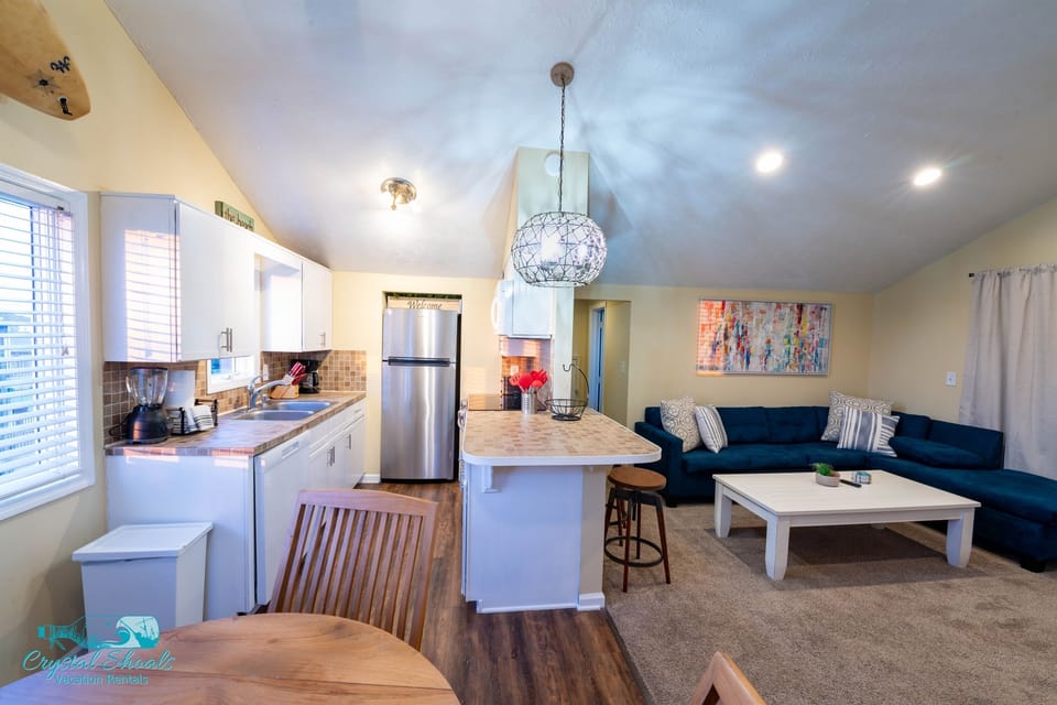 Well-appointed kitchen with stainless steel appliances 