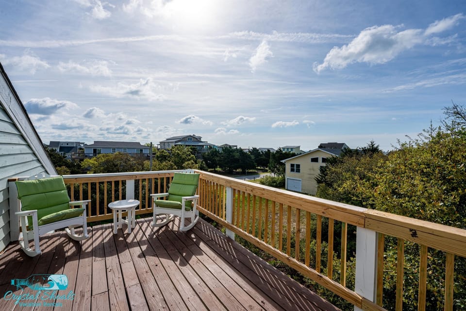 Expansive views from the living room deck