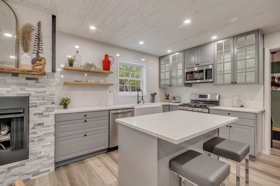 Fully stocked kitchen