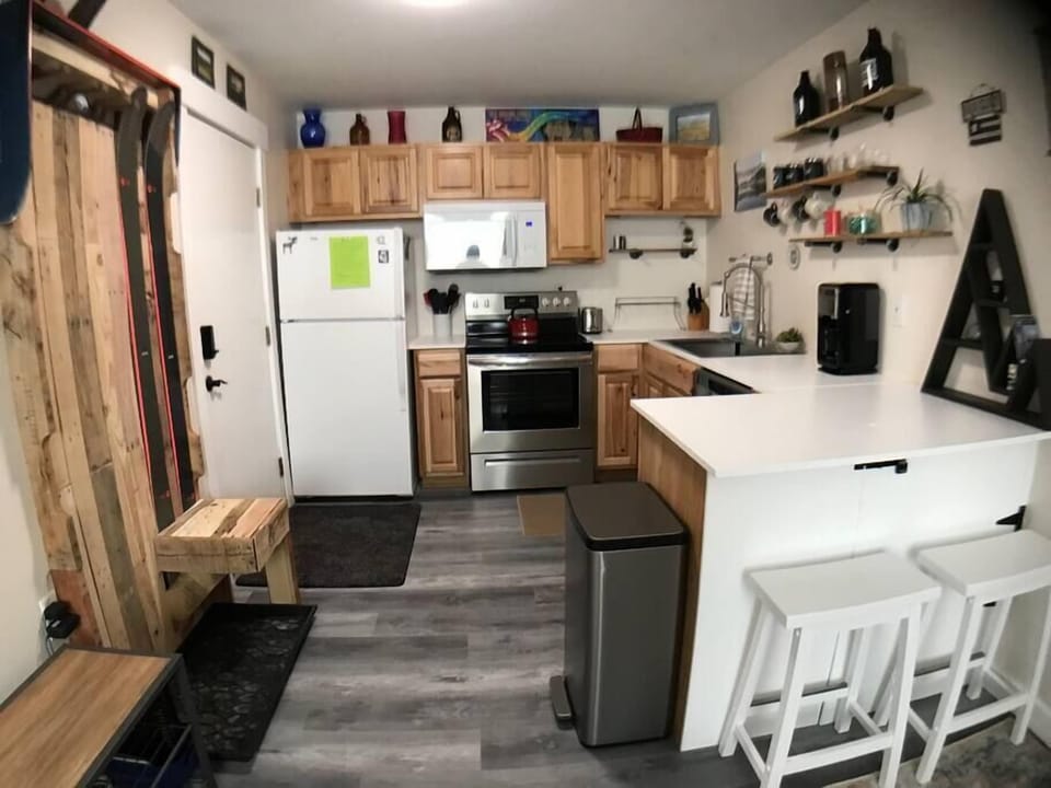Entrance and kitchen