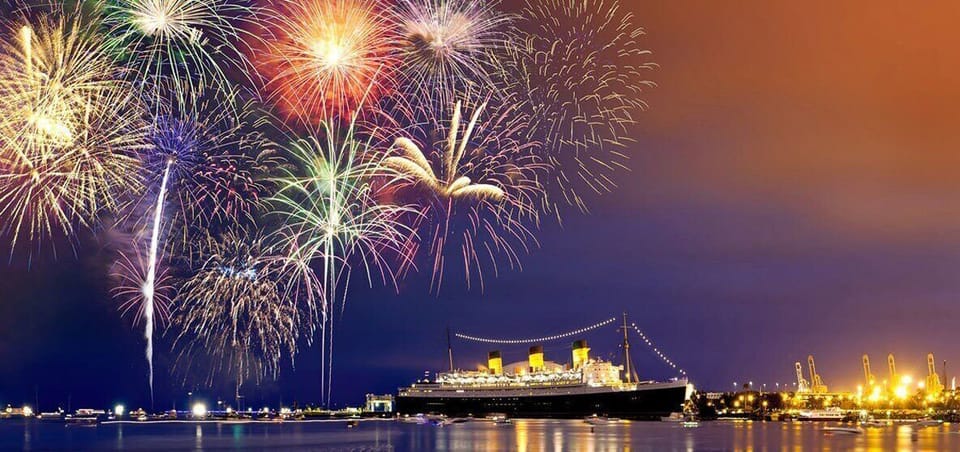 July 4th - Fireworks over The Queen Mary