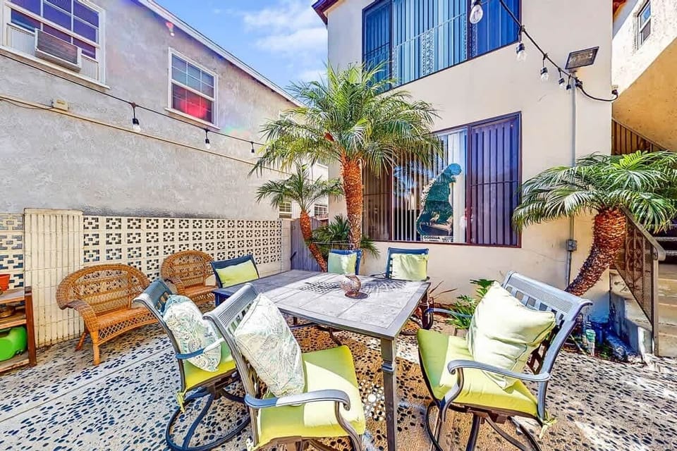 Great patio, with a BBQ,  to enjoy our great CA weather!