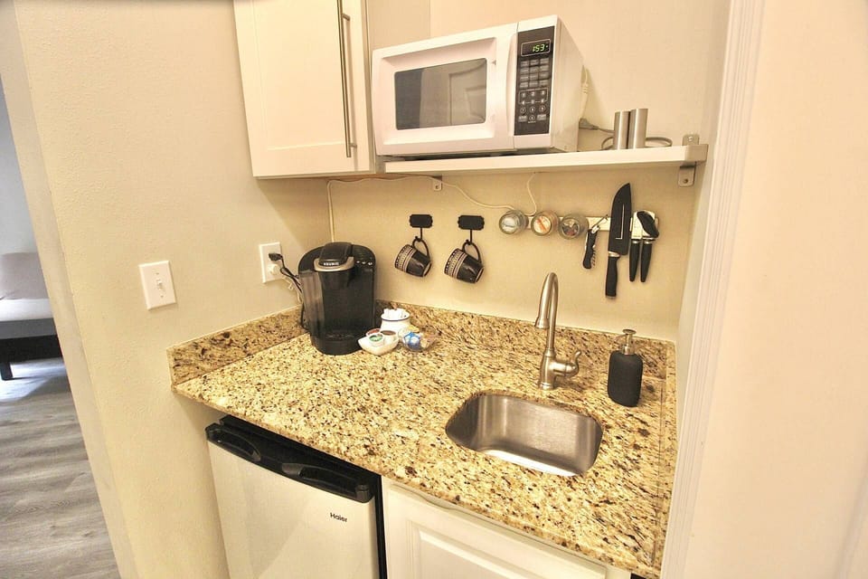 Enjoy morning coffee with the Keurig.