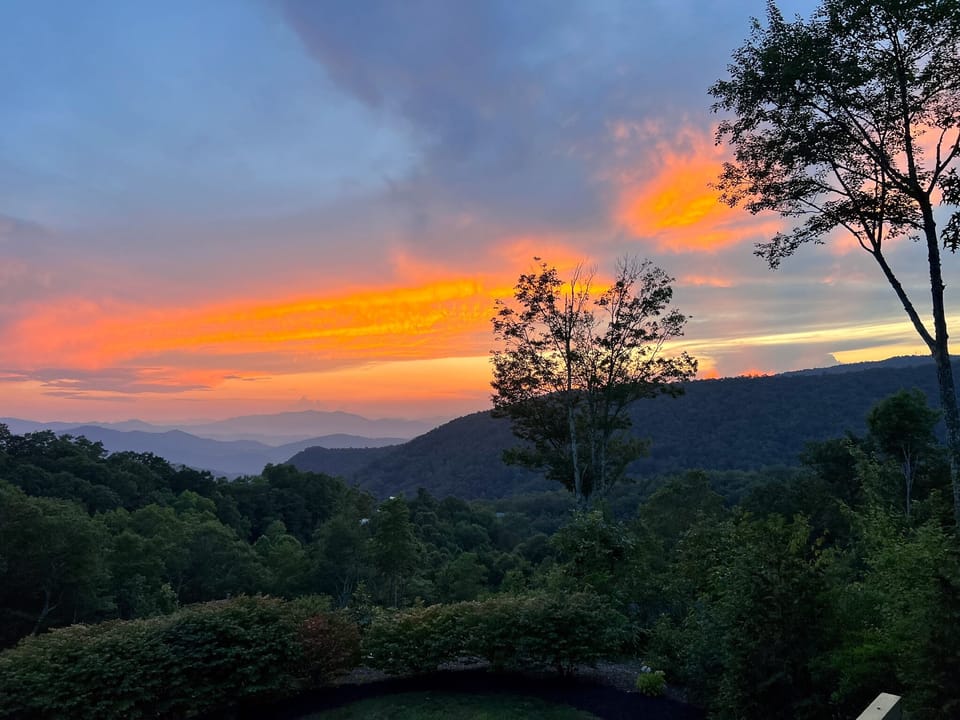 Sunset - Sunset over the mountains.