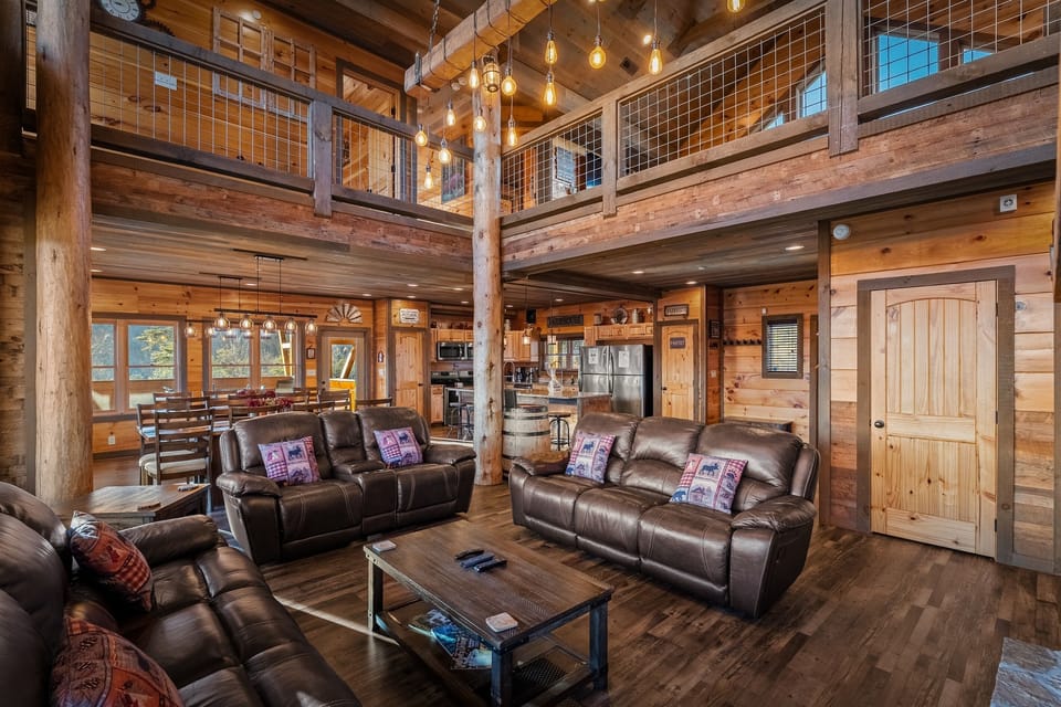 Living Room with high ceilings.