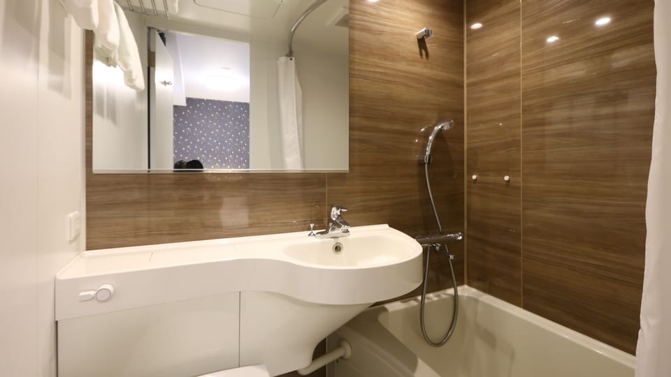 Basic Double Room | Bathroom | Combined shower/tub, hair dryer, bathrobes, slippers